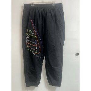 Rare Retro VTG Nike Rainbow Logo Pants -  DX0621-010 / Nylon Men's Sz 2XL EEUC